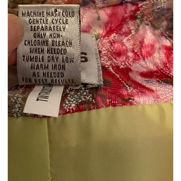 Chicos Floral Tapestry Blazer Jacket Multicolored Floral Medium Chico's Size 2 - Picture 4 of 10